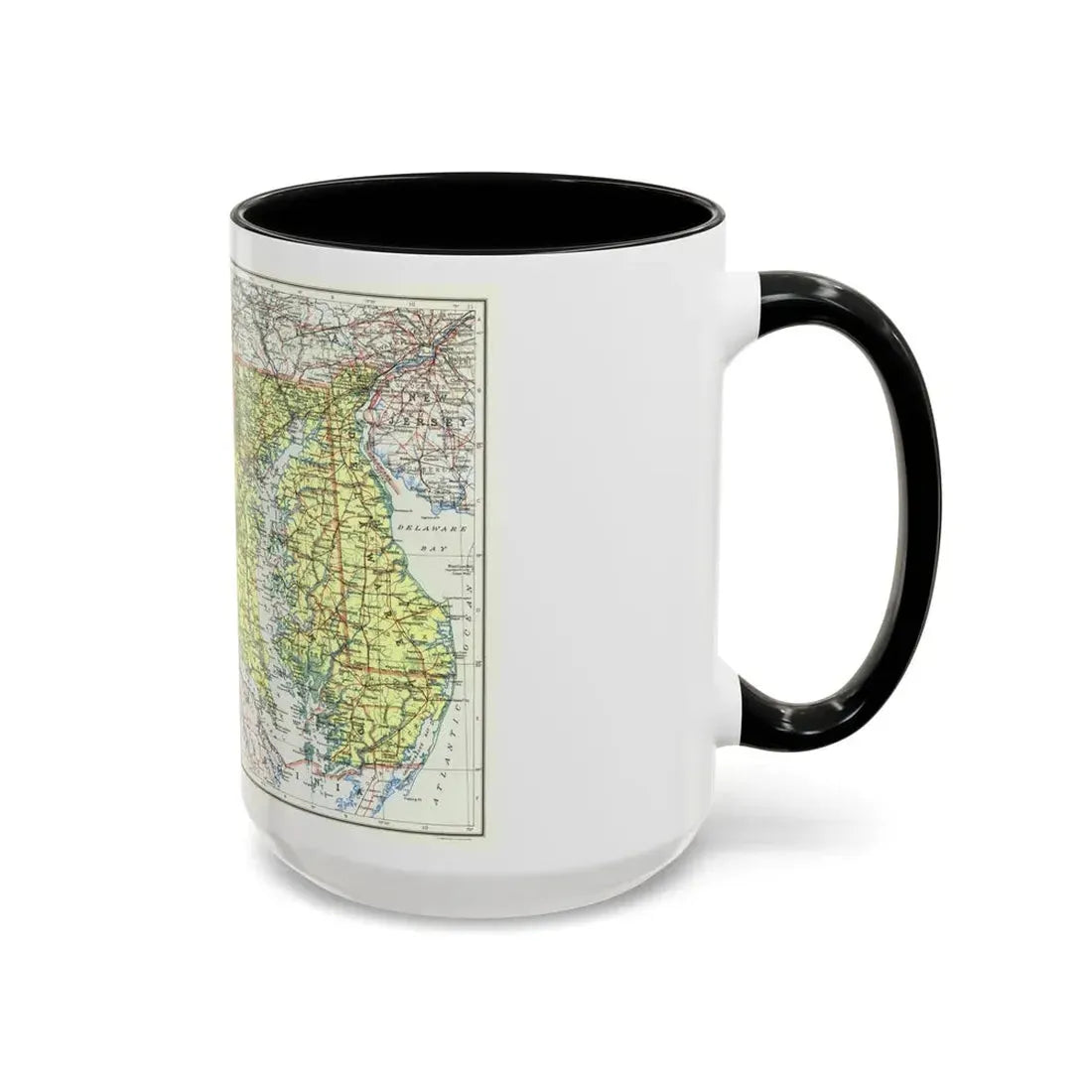 USA - Maryland, Delaware (1927) (Map) Accent Coffee Mug - Go Mug Yourself