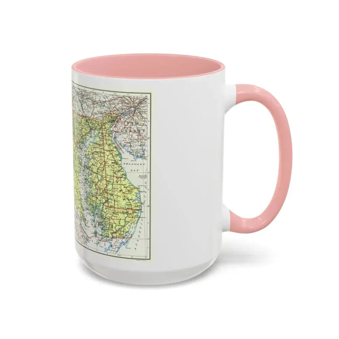 USA - Maryland, Delaware (1927) (Map) Accent Coffee Mug - Go Mug Yourself