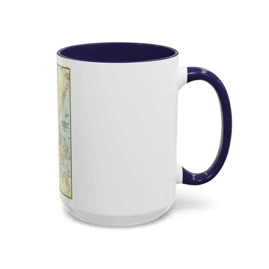 USA - New England (1955) (Map) Accent Coffee Mug - Go Mug Yourself