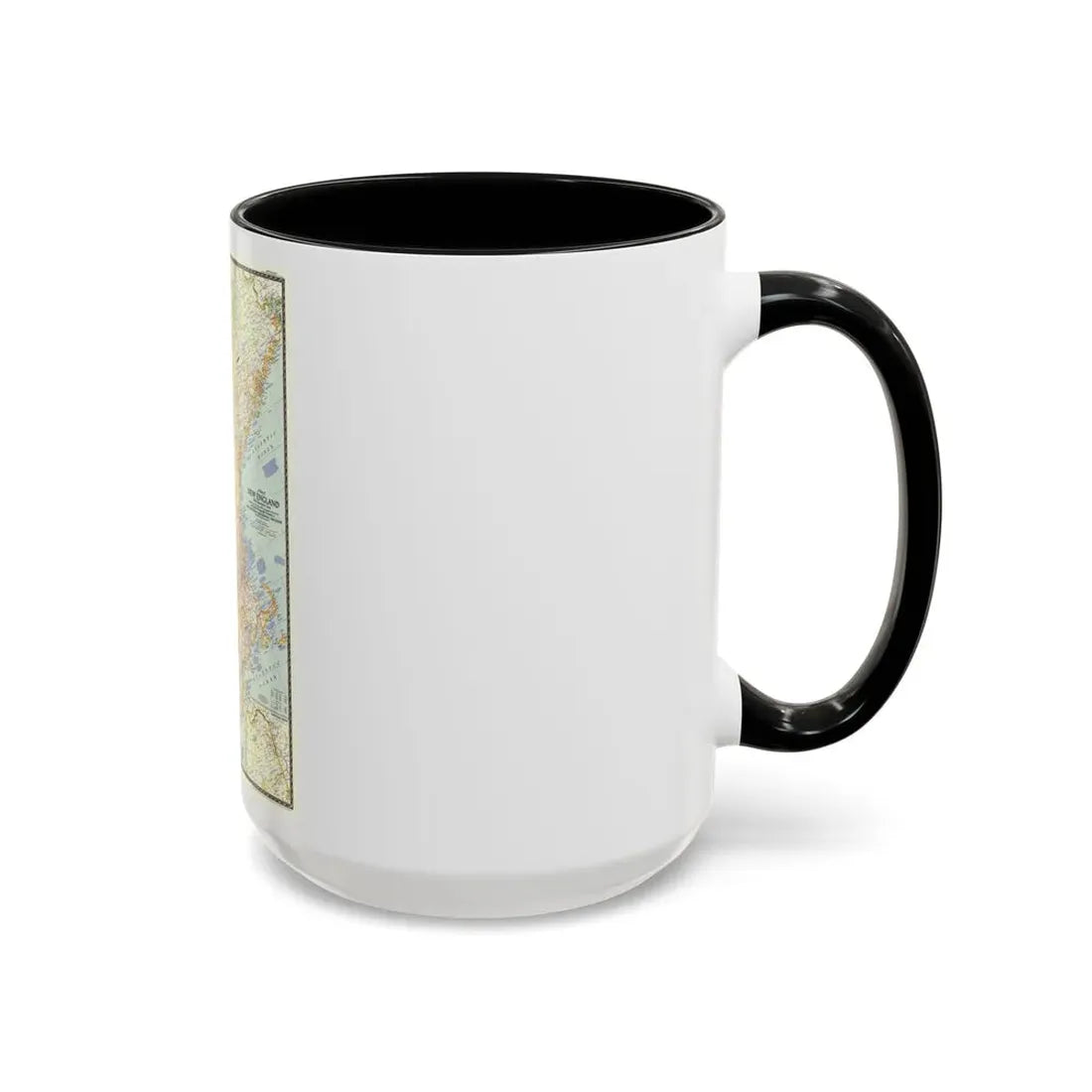 USA - New England (1955) (Map) Accent Coffee Mug - Go Mug Yourself