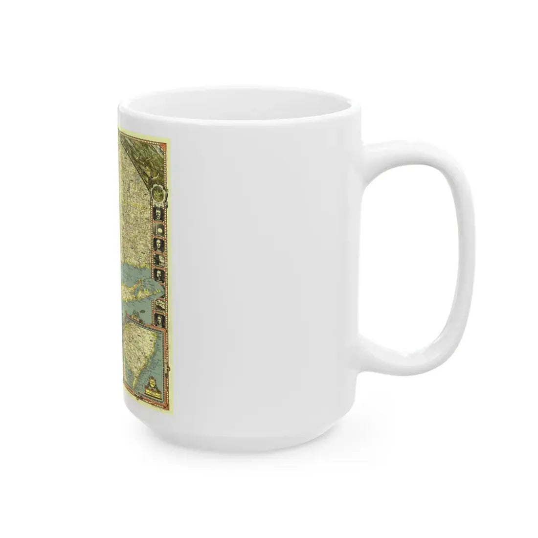 USA - New York City (1939) (Map) White Coffee Mug - Go Mug Yourself