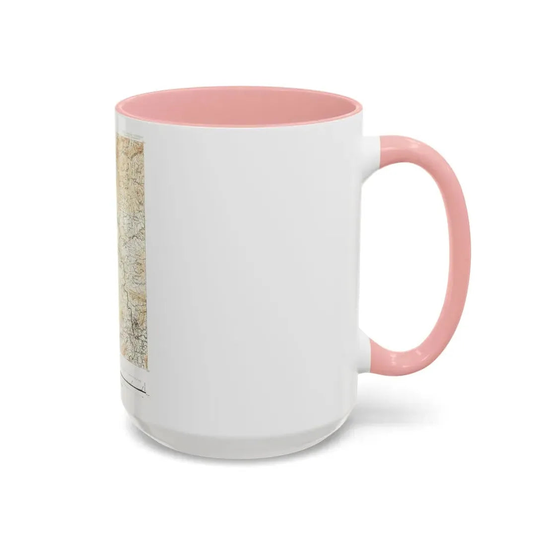 USA - North Carolina, Tennessee (1889) (Map) Accent Coffee Mug - Go Mug Yourself