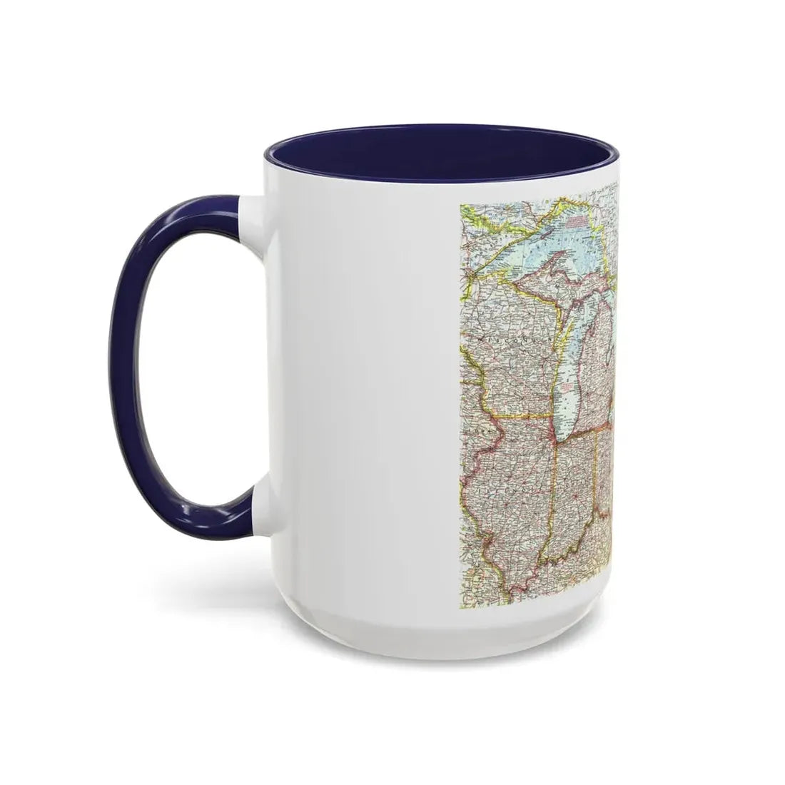 USA - Northeastern & Great Lakes (1959) (Map) Accent Coffee Mug - Go Mug Yourself