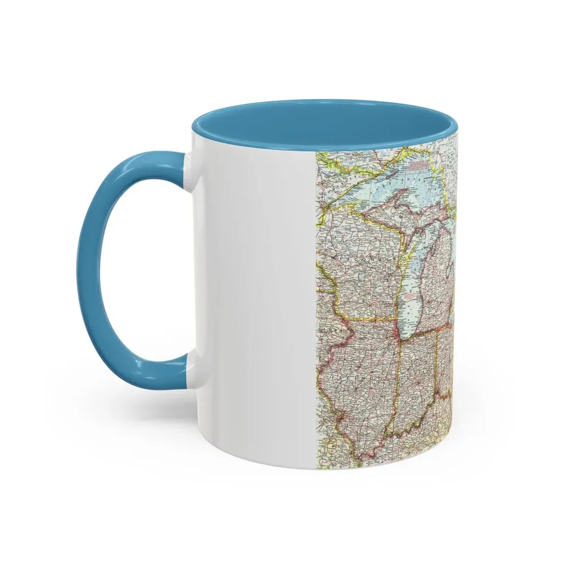 USA - Northeastern & Great Lakes (1959) (Map) Accent Coffee Mug - Go Mug Yourself