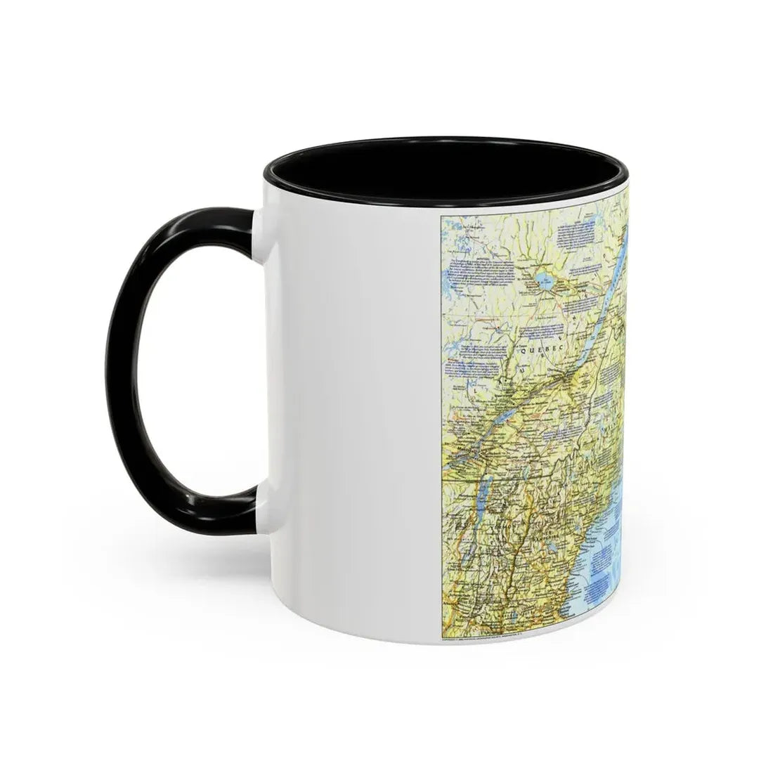 USA - Northern Approaches 1 (1985) (Map) Accent Coffee Mug - Go Mug Yourself