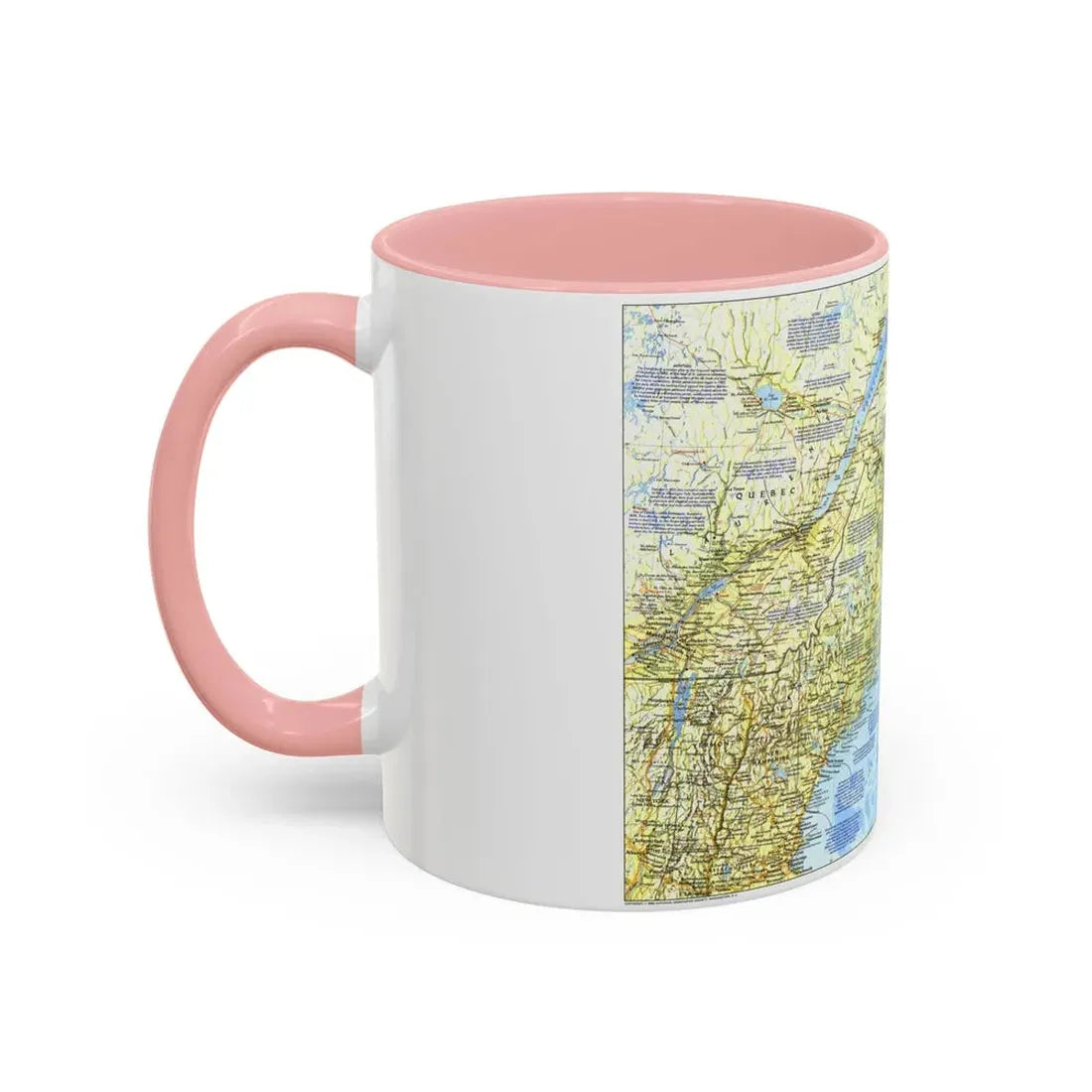 USA - Northern Approaches 1 (1985) (Map) Accent Coffee Mug - Go Mug Yourself