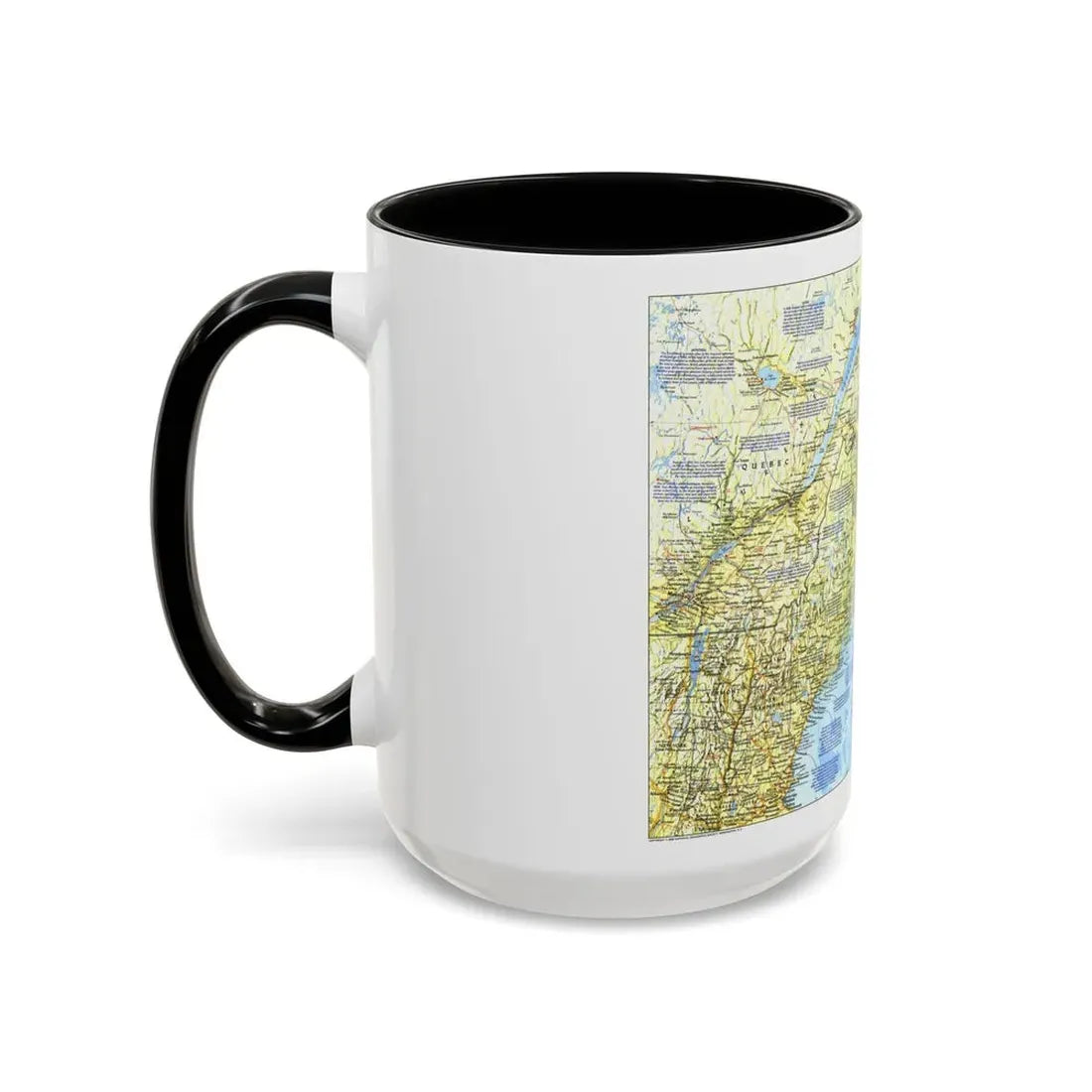USA - Northern Approaches 1 (1985) (Map) Accent Coffee Mug - Go Mug Yourself