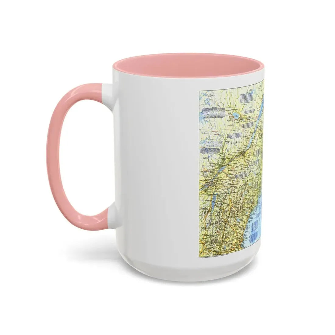 USA - Northern Approaches 1 (1985) (Map) Accent Coffee Mug - Go Mug Yourself