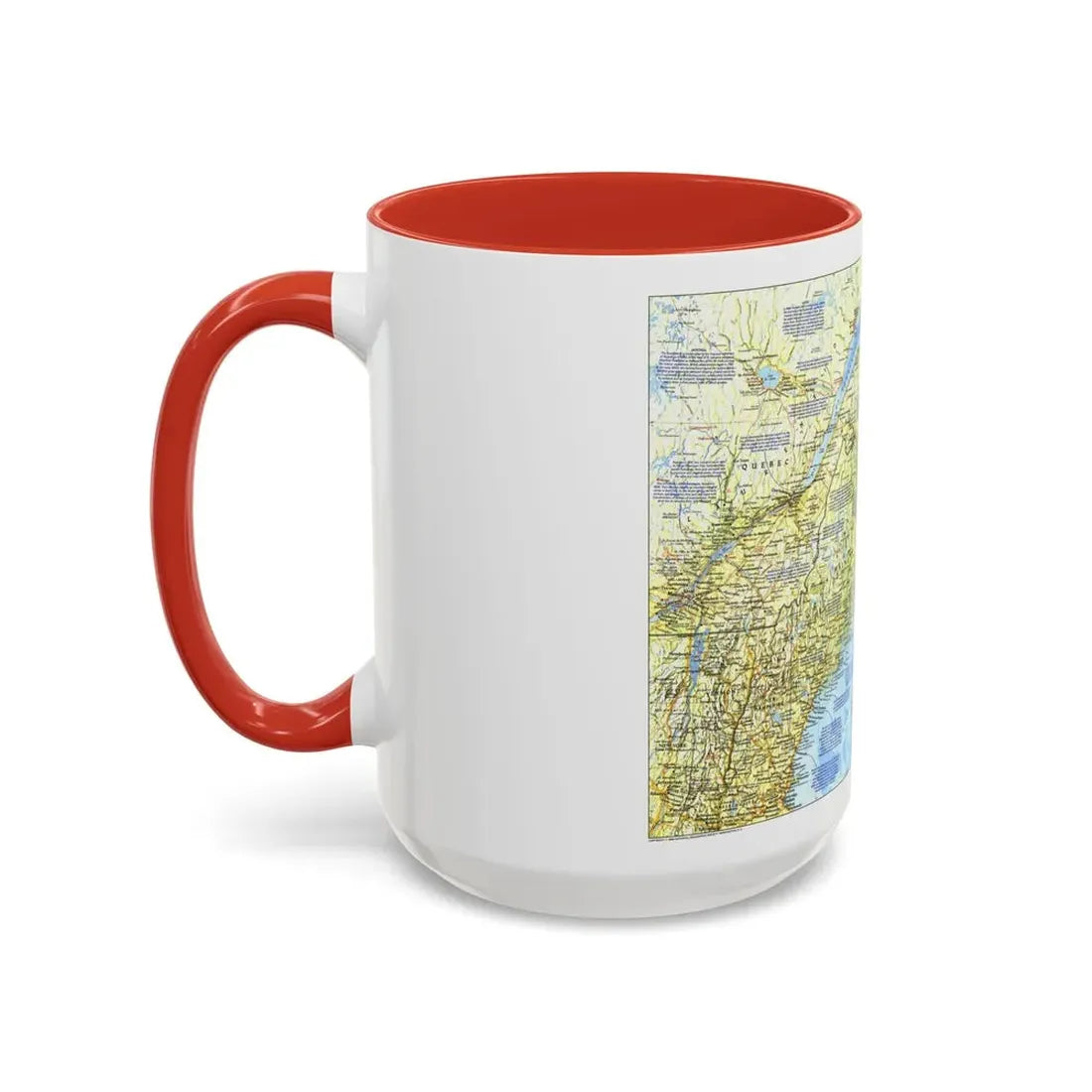 USA - Northern Approaches 1 (1985) (Map) Accent Coffee Mug - Go Mug Yourself