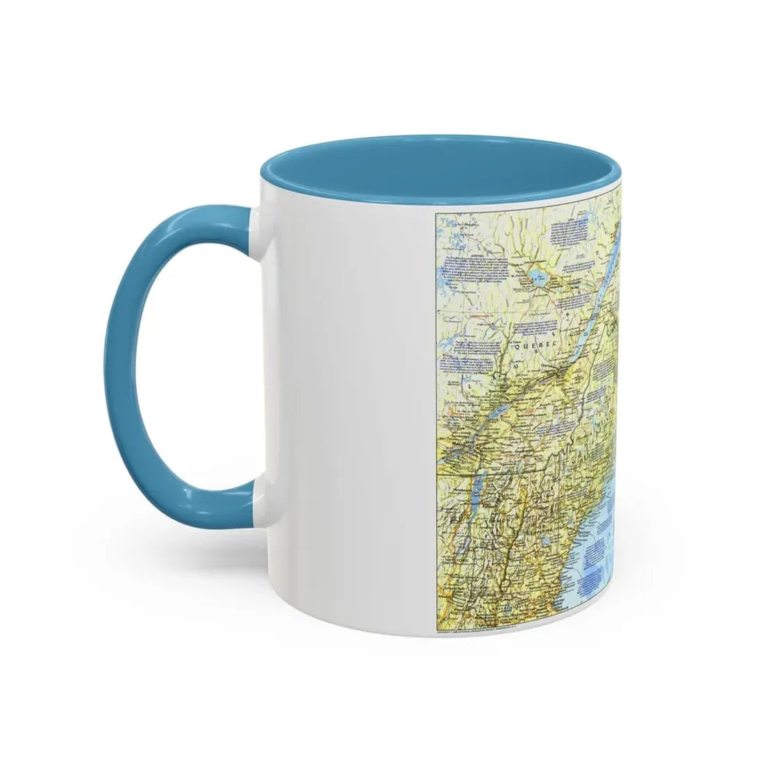 USA - Northern Approaches 1 (1985) (Map) Accent Coffee Mug - Go Mug Yourself