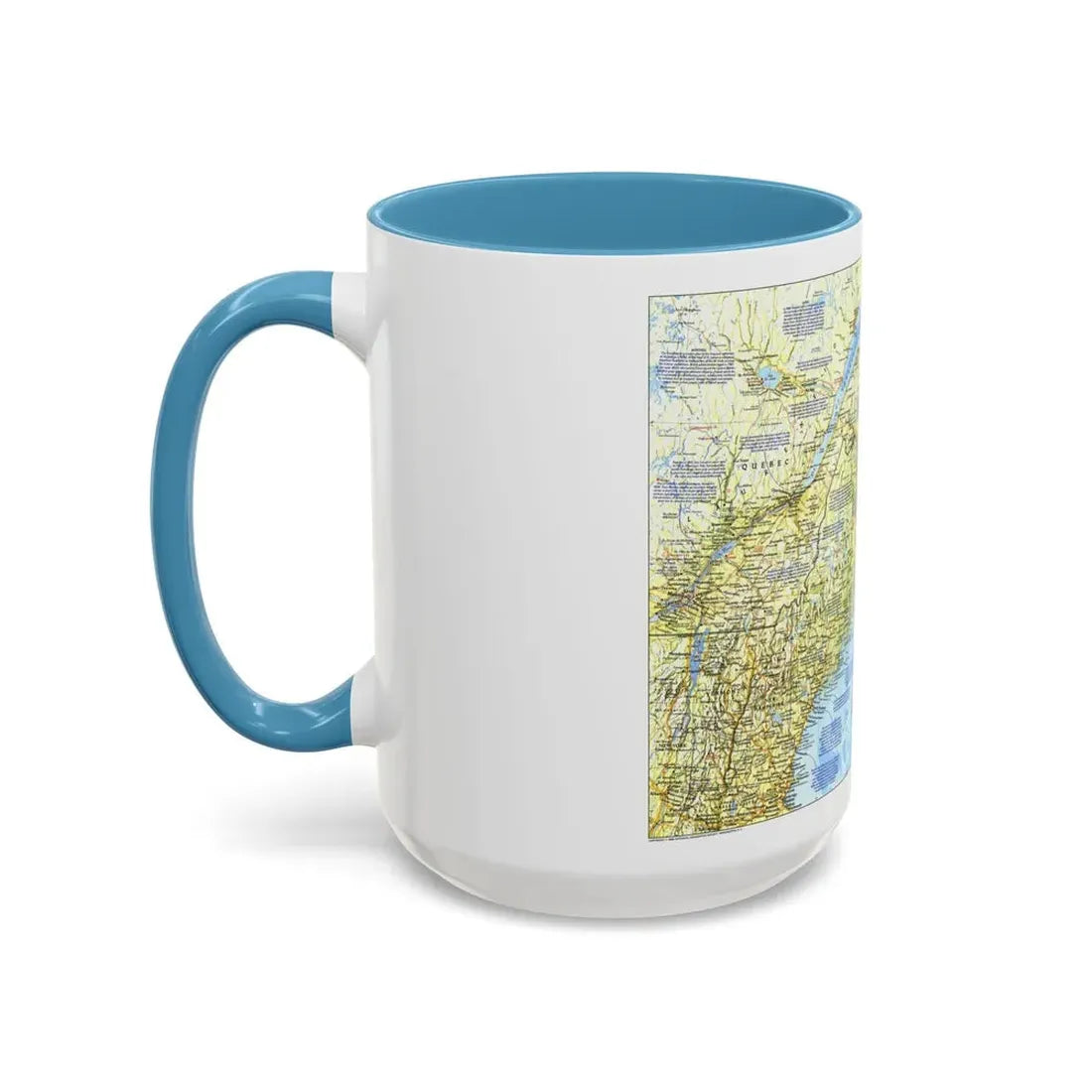 USA - Northern Approaches 1 (1985) (Map) Accent Coffee Mug - Go Mug Yourself