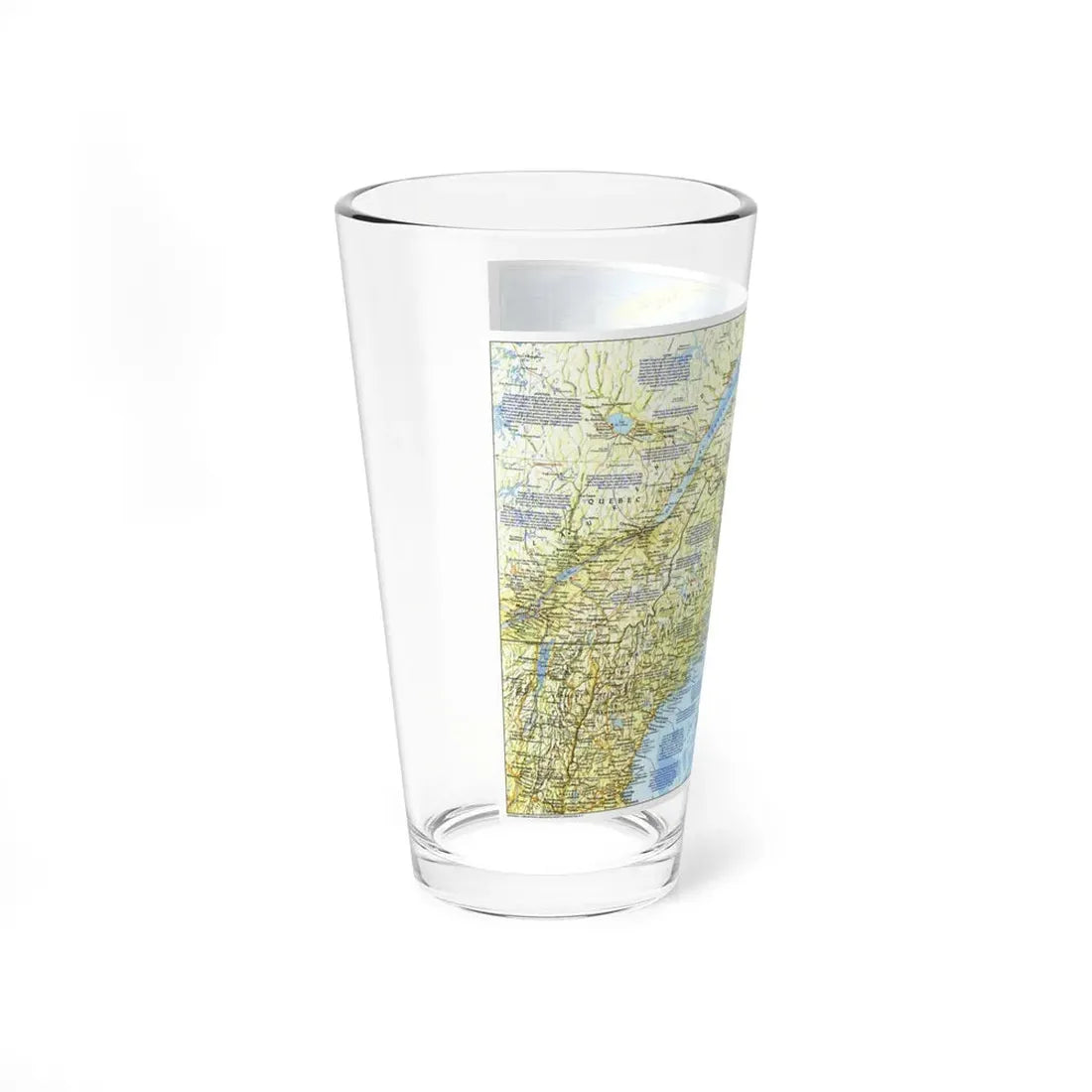 USA - Northern Approaches 1 (1985) (Map) Pint Glass 16oz - Go Mug Yourself