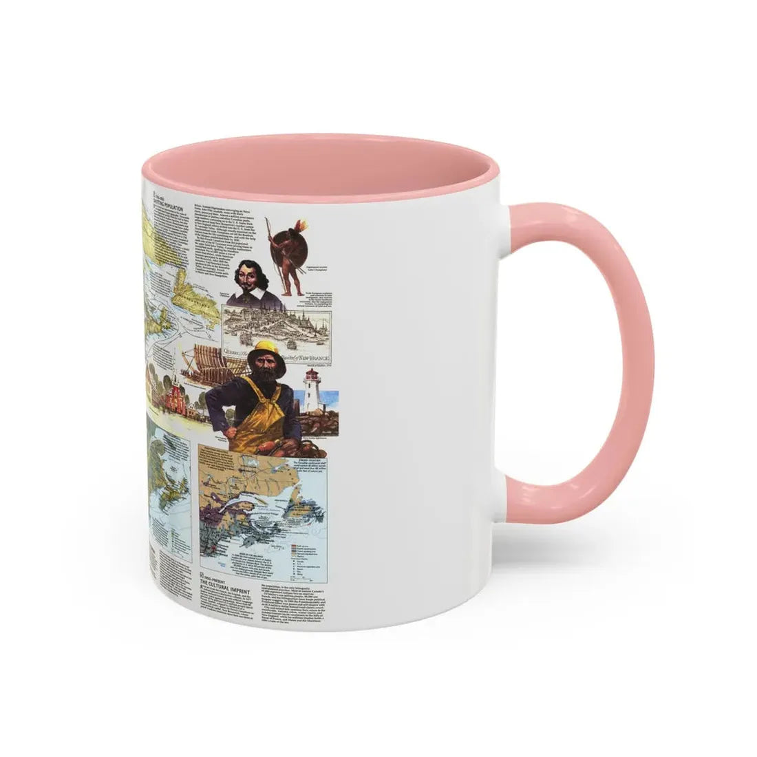 USA - Northern Approaches 2 (1985) (Map) Accent Coffee Mug - Go Mug Yourself