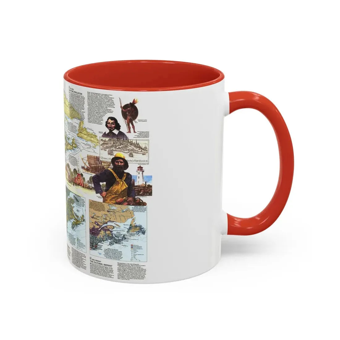USA - Northern Approaches 2 (1985) (Map) Accent Coffee Mug - Go Mug Yourself