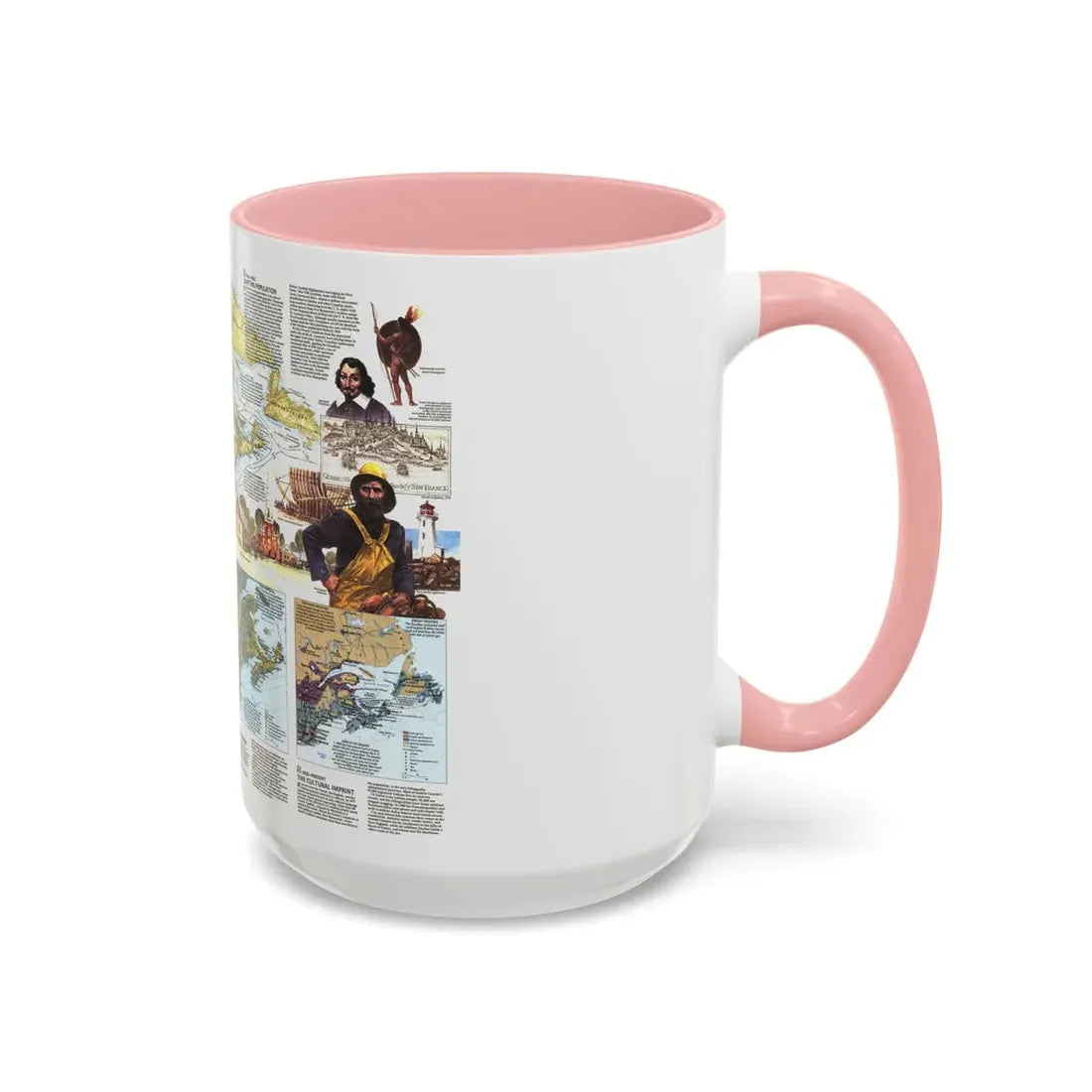 USA - Northern Approaches 2 (1985) (Map) Accent Coffee Mug - Go Mug Yourself