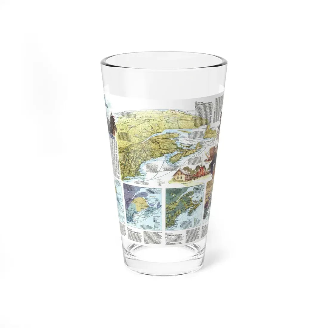 USA - Northern Approaches 2 (1985) (Map) Pint Glass 16oz 16oz - Go Mug Yourself