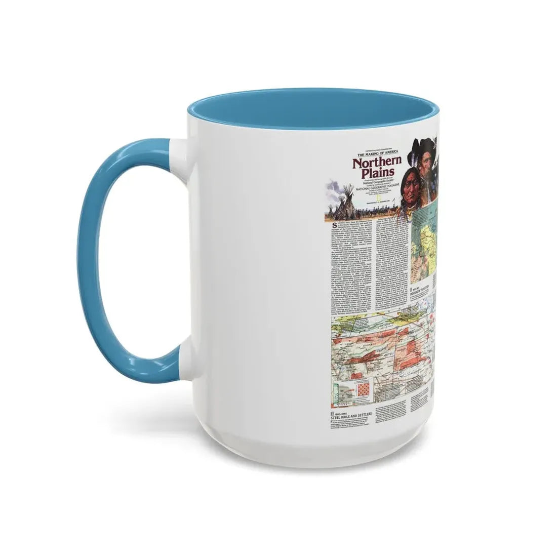 USA - Northern Plains 2 (1986) (Map) Accent Coffee Mug - Go Mug Yourself