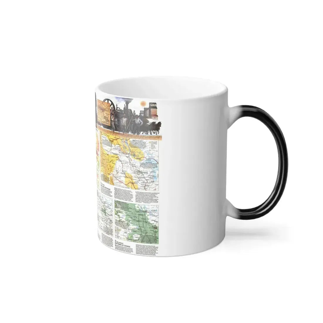USA - Northern Plains 2 (1986) (Map) Color Changing Mug 11oz - Go Mug Yourself