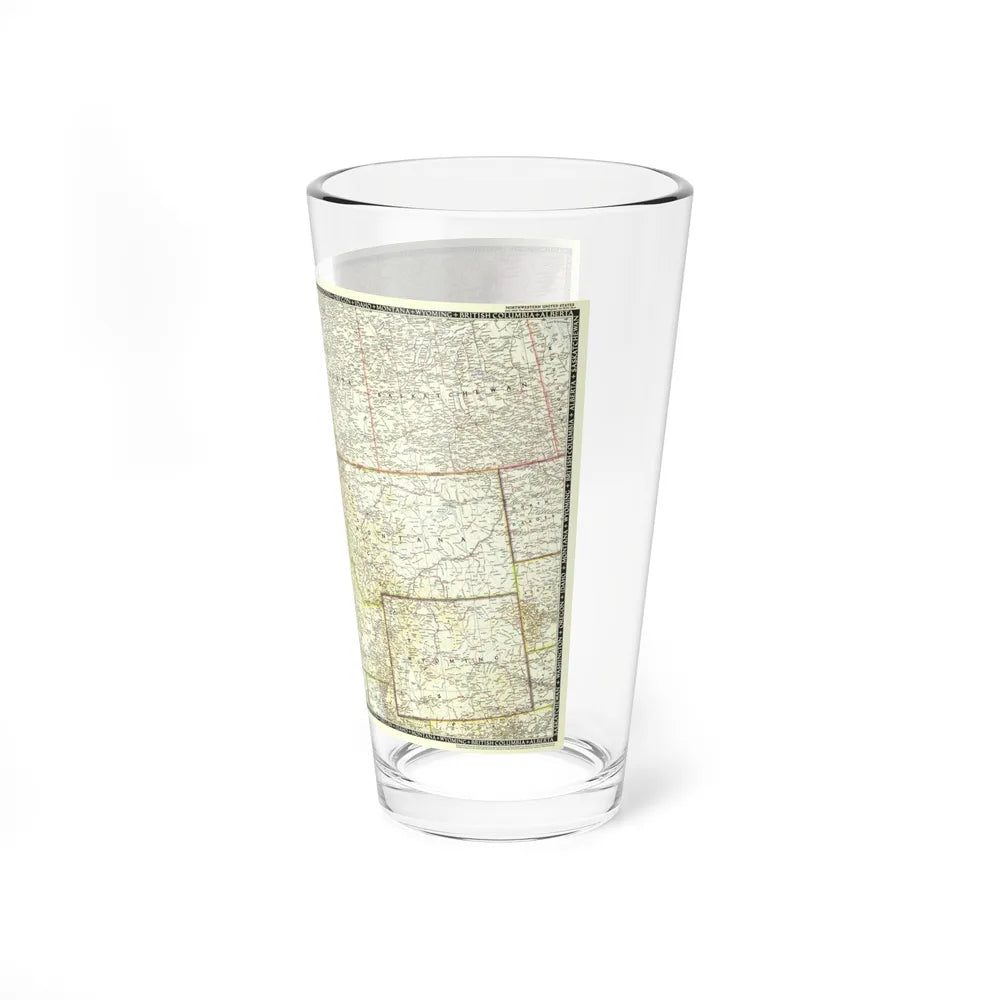 USA - Northwestern (1950) (Map) Pint Glass 16oz-Go Mug Yourself