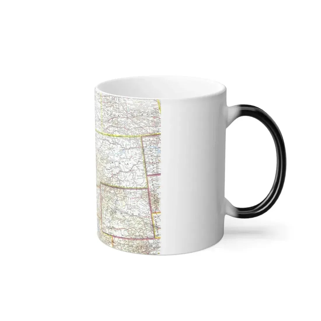 USA - Northwestern (1960) (Map) Color Changing Mug 11oz - Go Mug Yourself