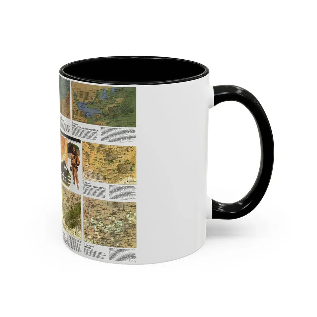 USA - Ohio Valley 2 (1985) (Map) Accent Coffee Mug - Go Mug Yourself