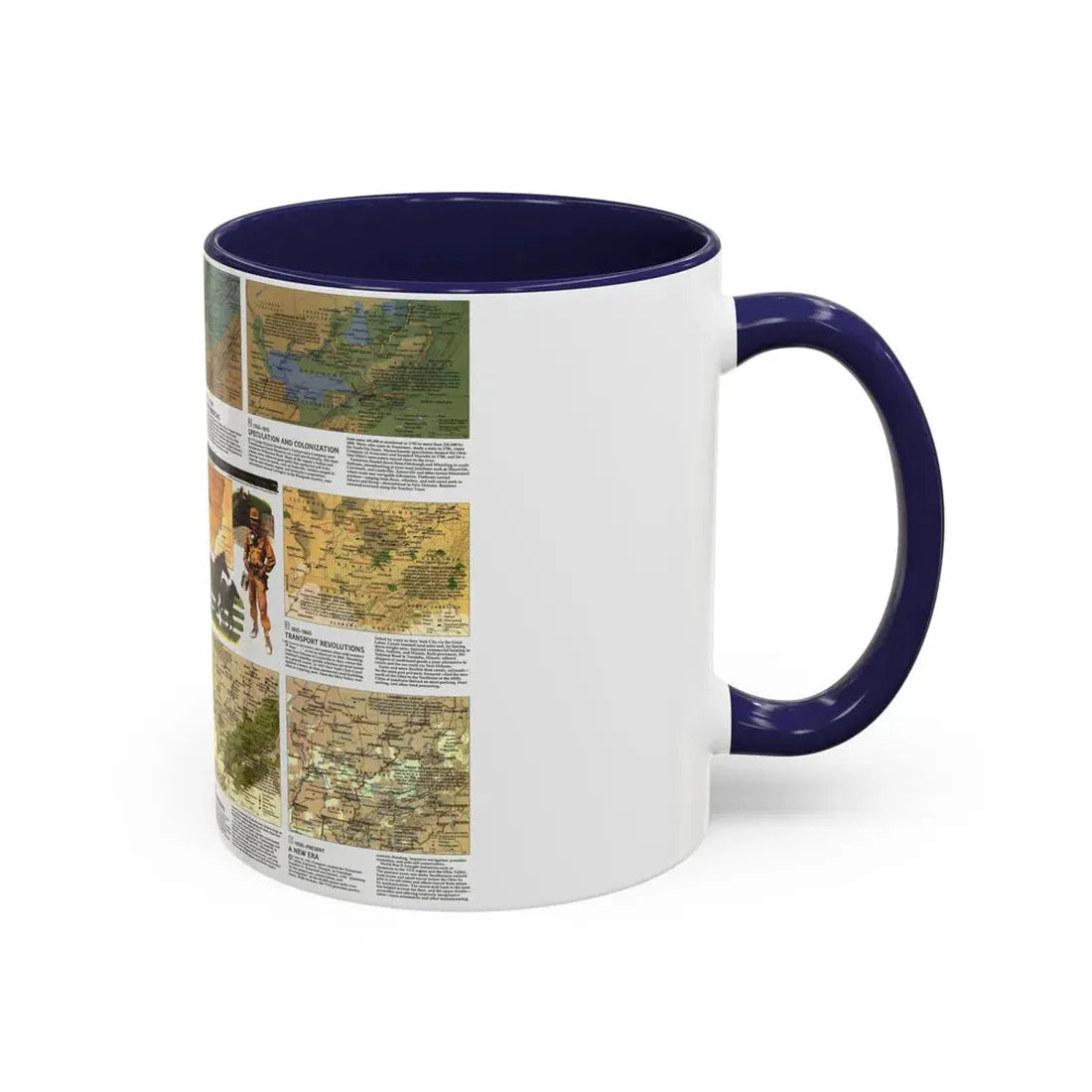 USA - Ohio Valley 2 (1985) (Map) Accent Coffee Mug - Go Mug Yourself
