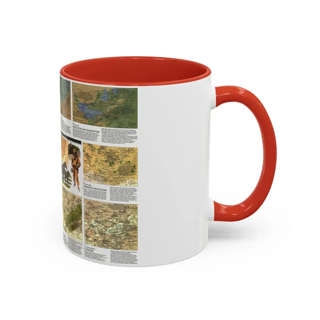 USA - Ohio Valley 2 (1985) (Map) Accent Coffee Mug - Go Mug Yourself