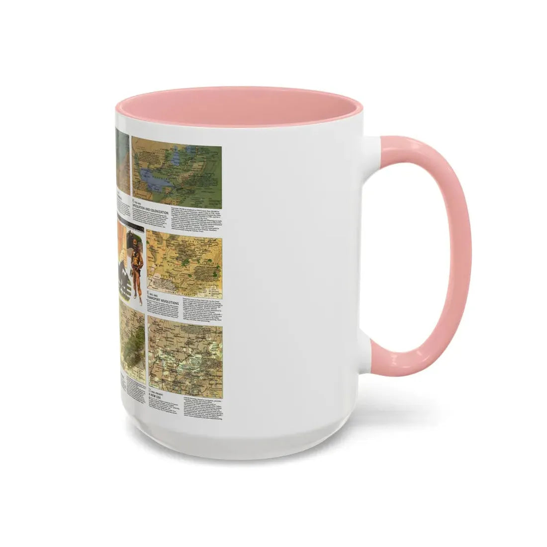 USA - Ohio Valley 2 (1985) (Map) Accent Coffee Mug - Go Mug Yourself