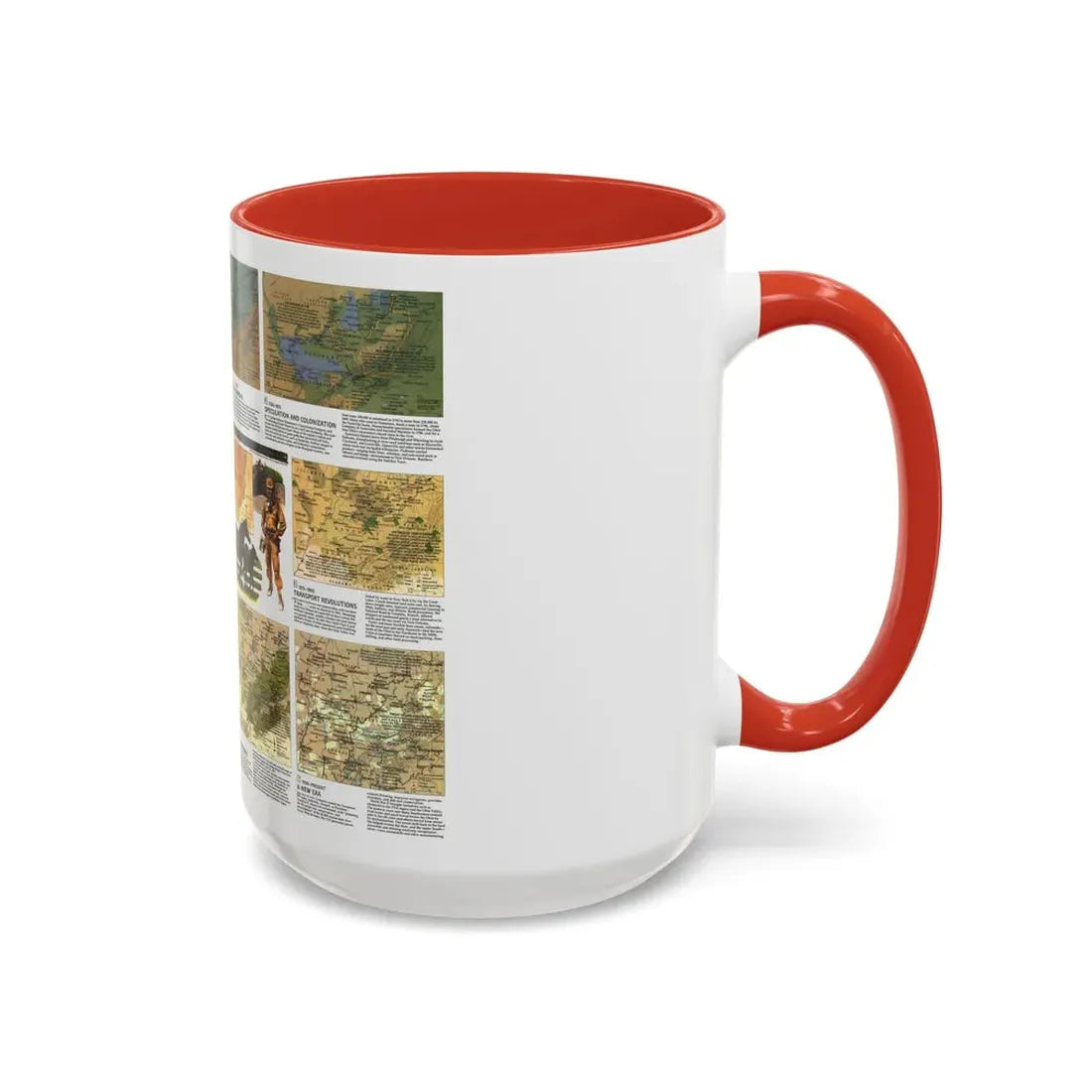 USA - Ohio Valley 2 (1985) (Map) Accent Coffee Mug - Go Mug Yourself