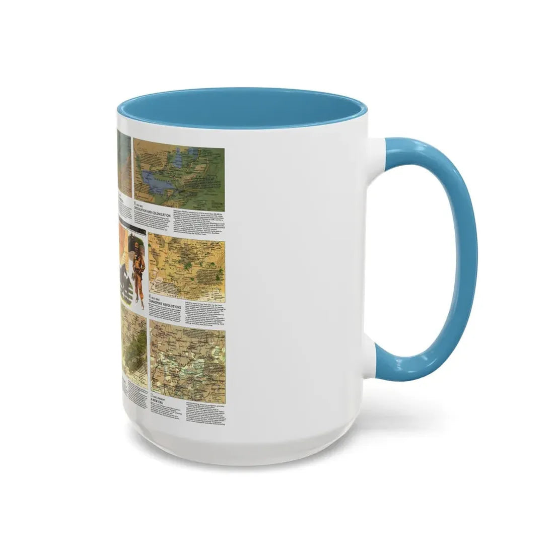 USA - Ohio Valley 2 (1985) (Map) Accent Coffee Mug - Go Mug Yourself