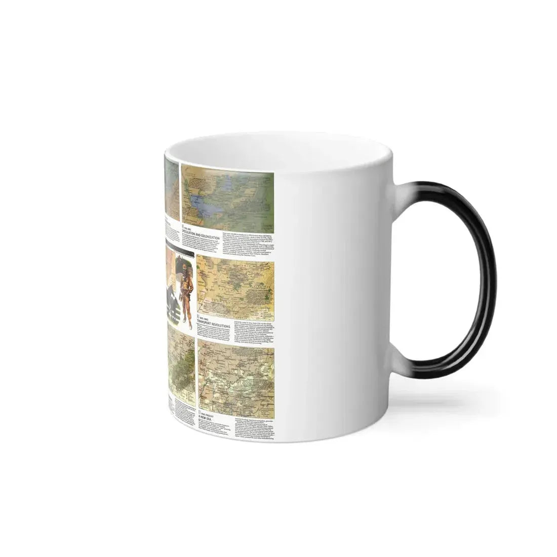 USA - Ohio Valley 2 (1985) (Map) Color Changing Mug 11oz - Go Mug Yourself