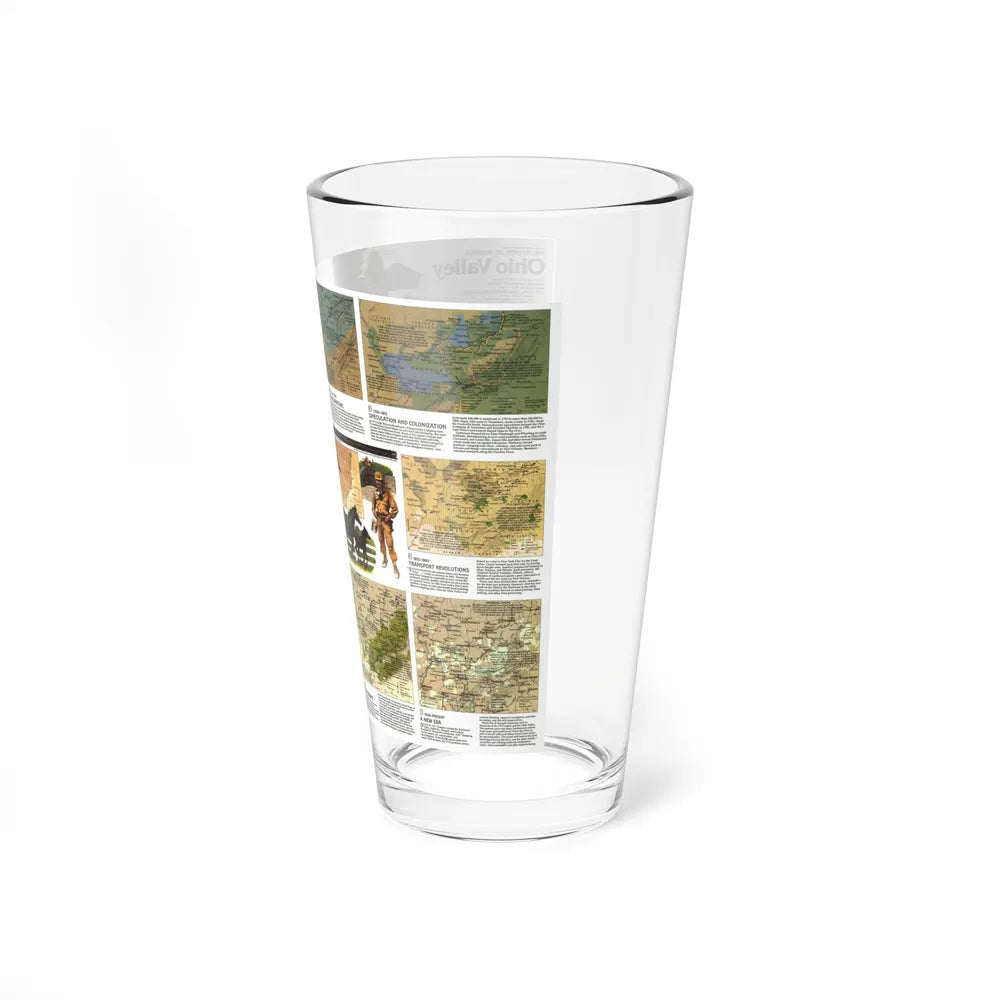 USA - Ohio Valley 2 (1985) (Map) Pint Glass 16oz-Go Mug Yourself