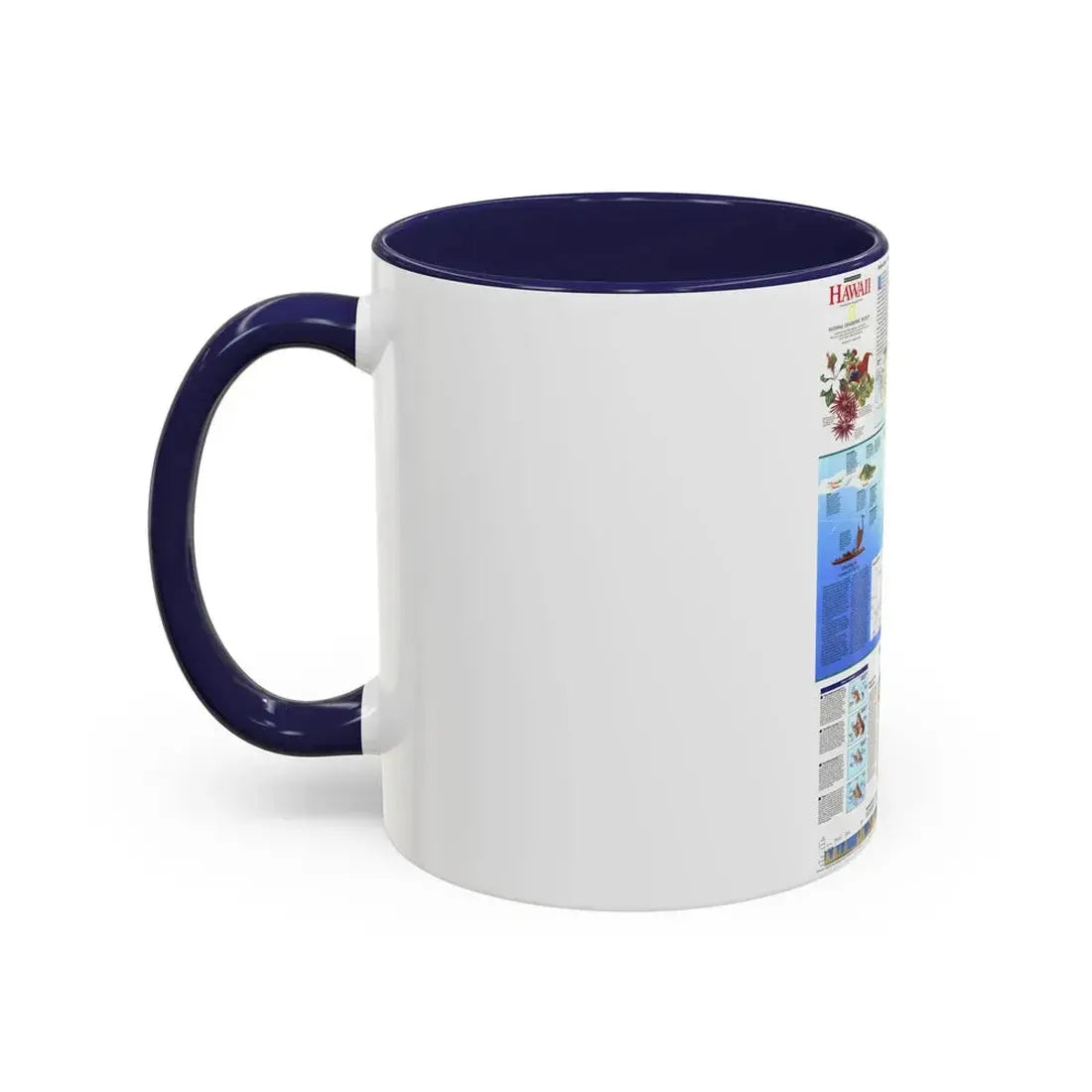 USA - Rediscovering Hawaii (1995) (Map) Accent Coffee Mug - Go Mug Yourself