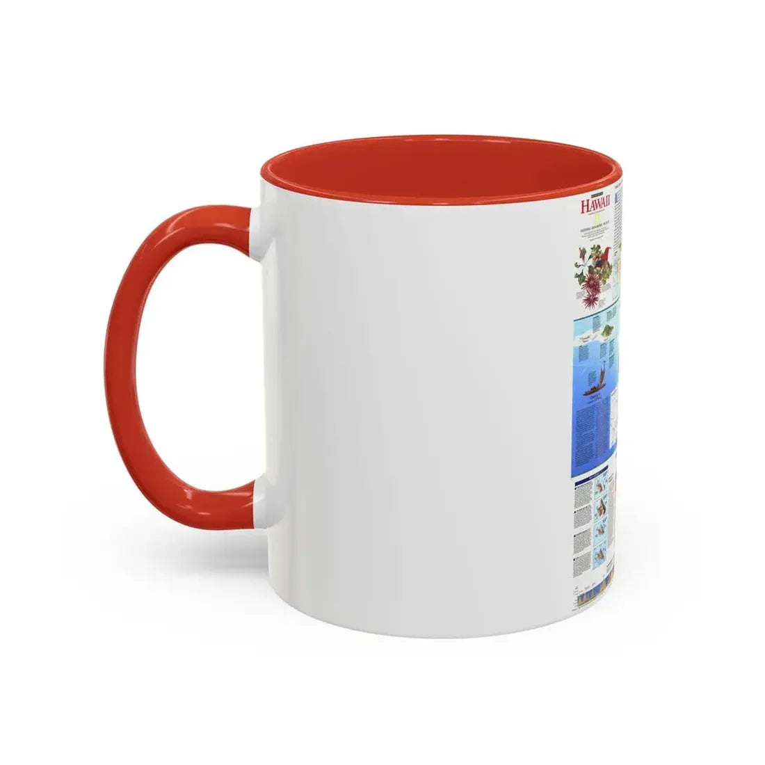 USA - Rediscovering Hawaii (1995) (Map) Accent Coffee Mug - Go Mug Yourself