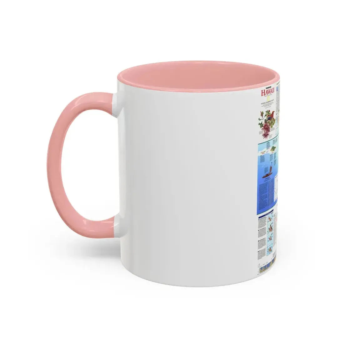 USA - Rediscovering Hawaii (1995) (Map) Accent Coffee Mug - Go Mug Yourself