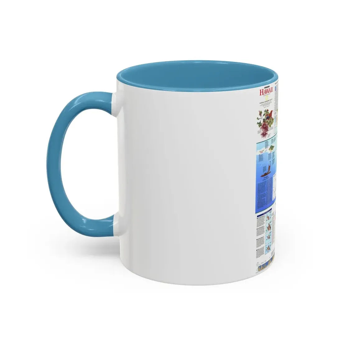 USA - Rediscovering Hawaii (1995) (Map) Accent Coffee Mug - Go Mug Yourself
