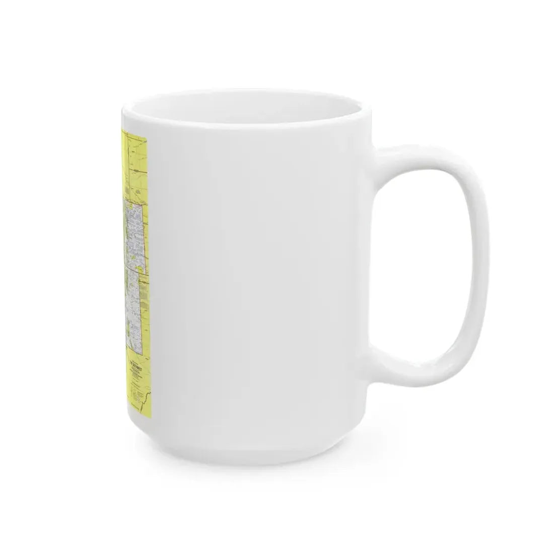USA - Southwest 1 (1977) (Map) White Coffee Mug - Go Mug Yourself