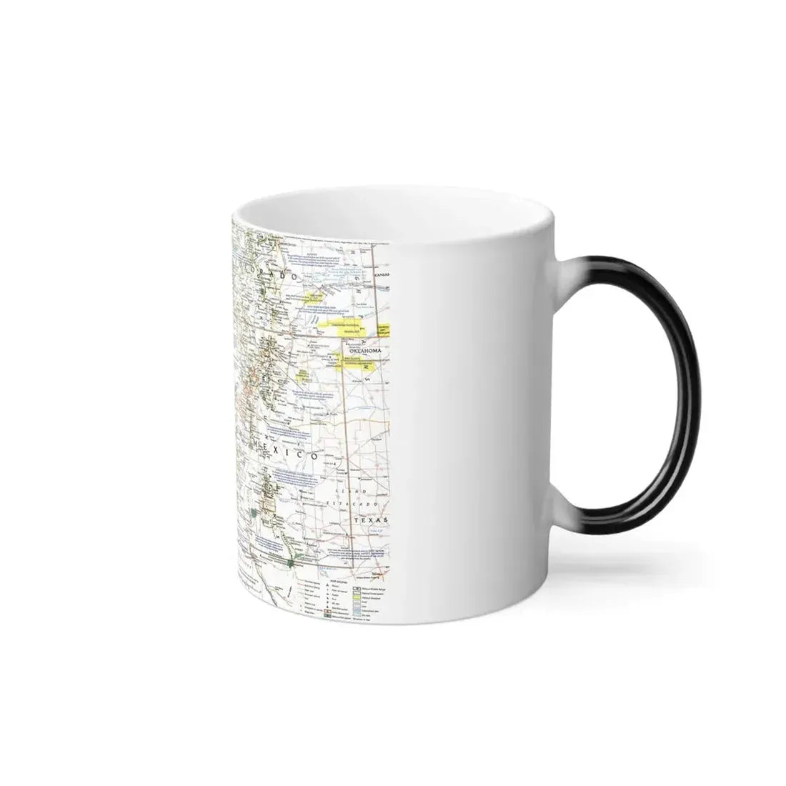 USA - Southwest (1992) (Map) Color Changing Mug 11oz - Go Mug Yourself