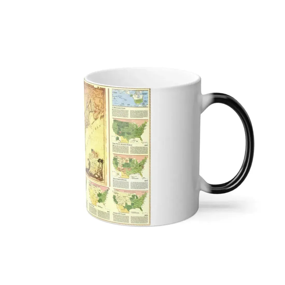 USA - Territorial Growth (1987) (Map) Color Changing Mug 11oz - Go Mug Yourself