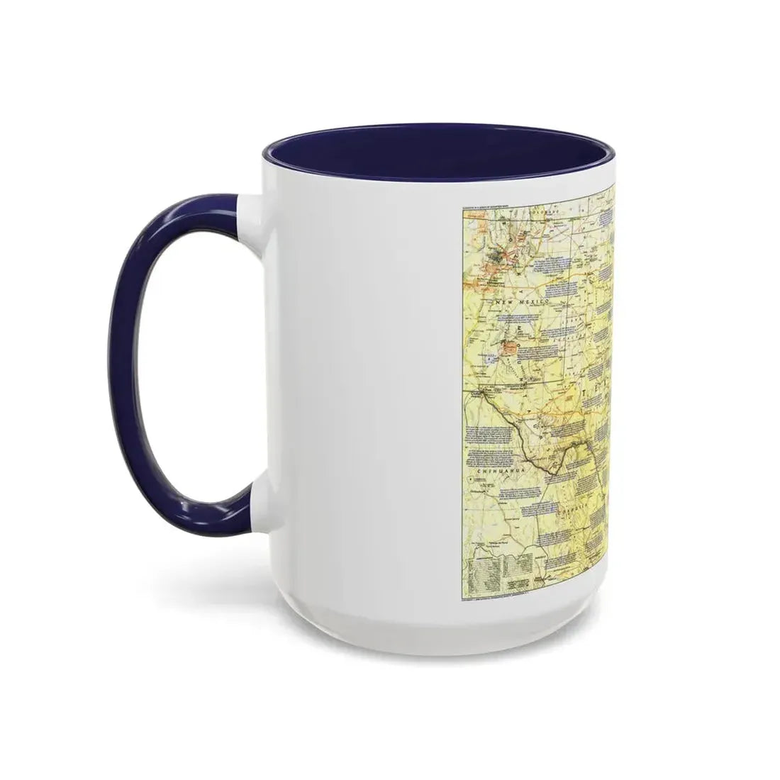 USA - Texas 1 (1986) (Map) Accent Coffee Mug - Go Mug Yourself