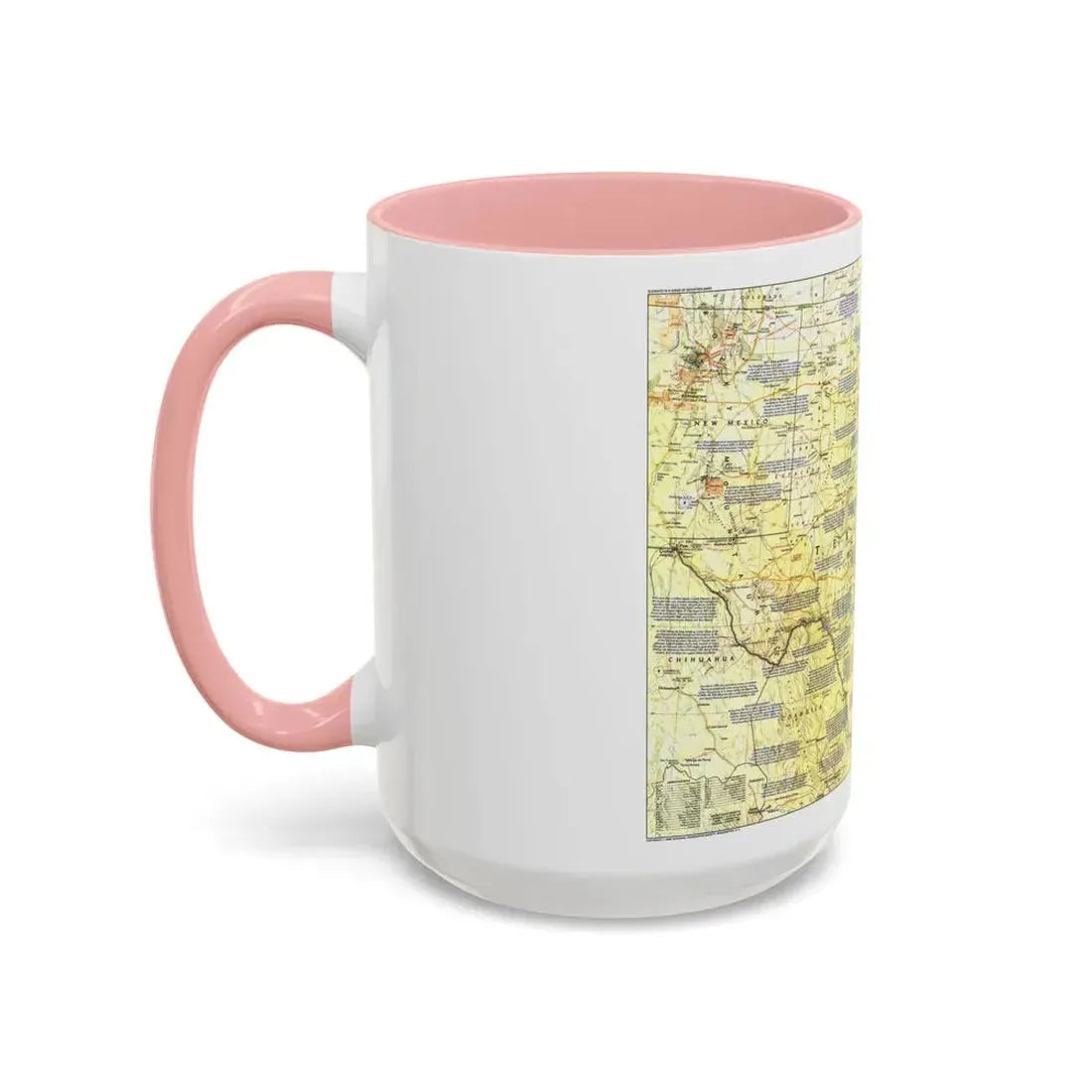 USA - Texas 1 (1986) (Map) Accent Coffee Mug - Go Mug Yourself