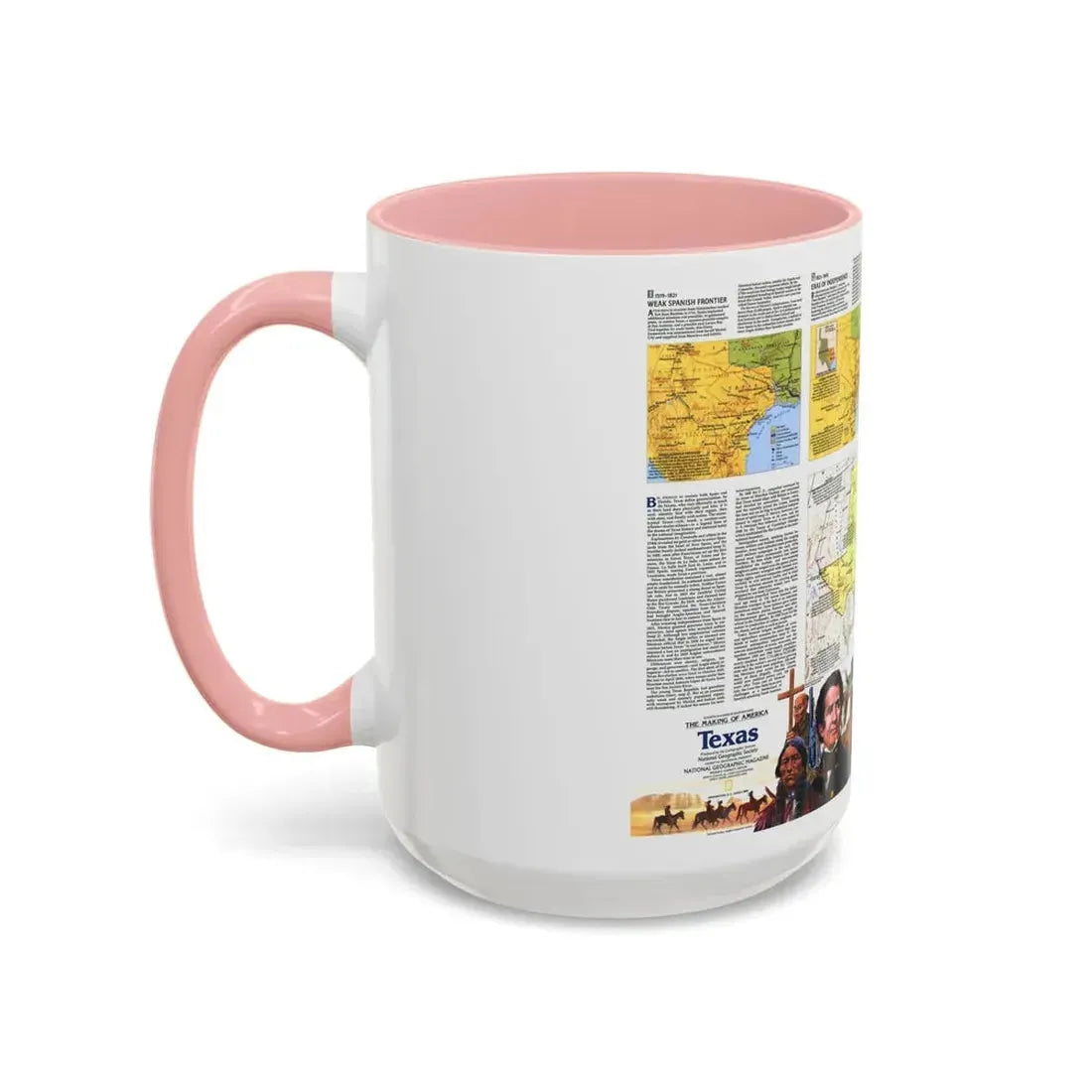 USA - Texas 2 (1986) (Map) Accent Coffee Mug - Go Mug Yourself