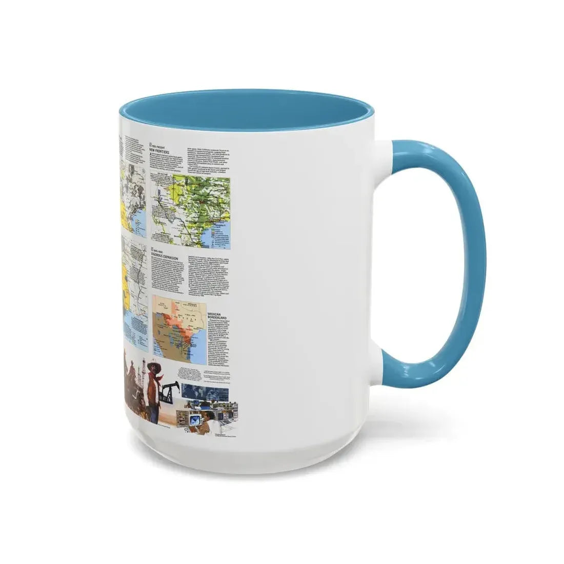 USA - Texas 2 (1986) (Map) Accent Coffee Mug - Go Mug Yourself