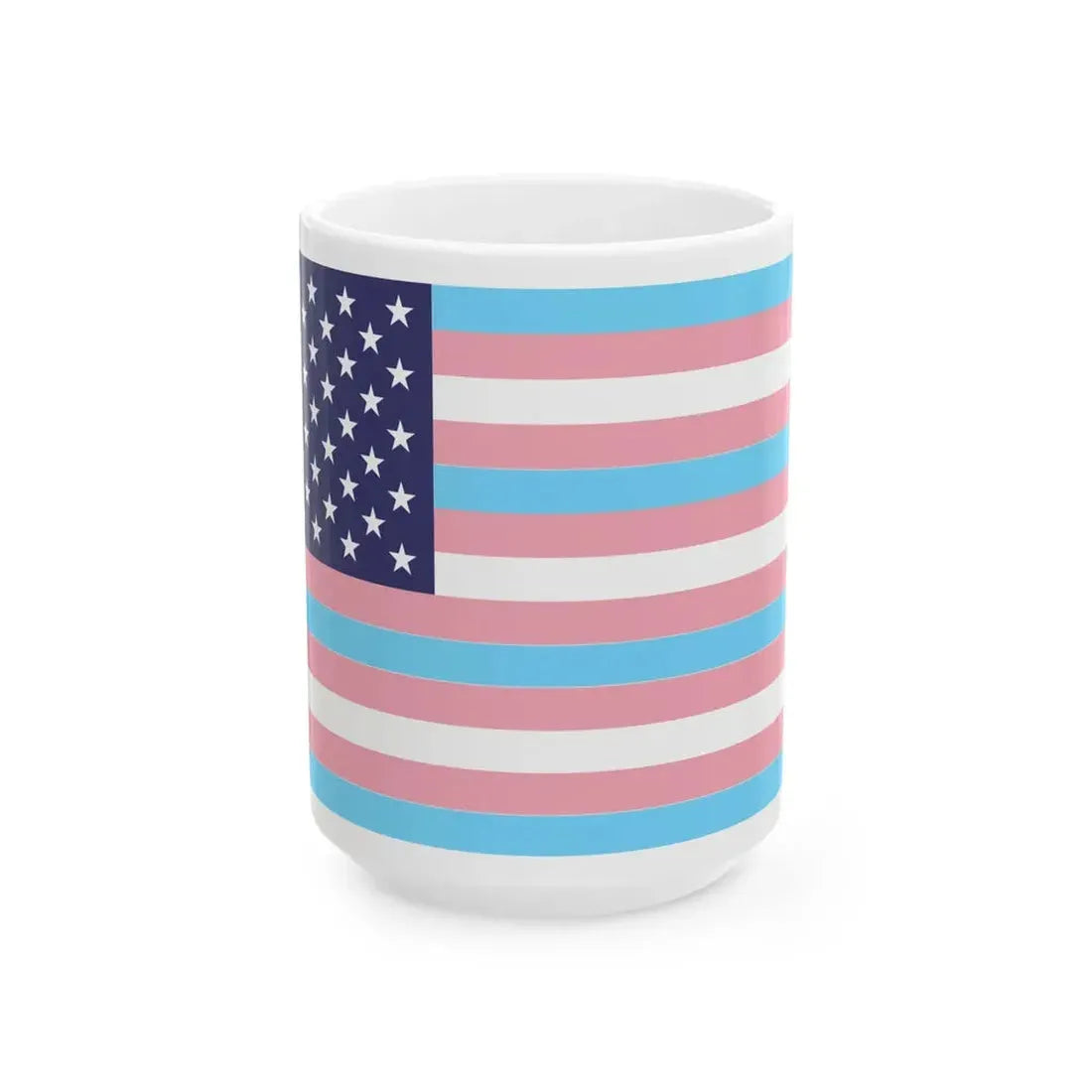 USA Transgender flag (United States) White Coffee Mug 15oz - Go Mug Yourself