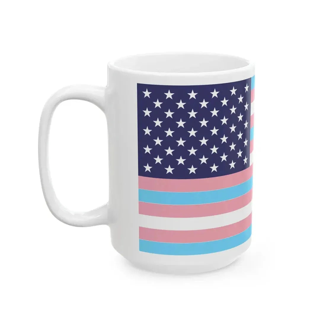 USA Transgender flag (United States) White Coffee Mug - Go Mug Yourself