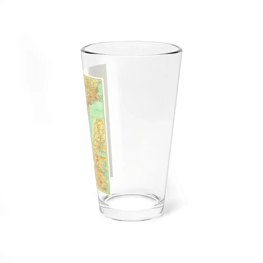 USA - Travels of George Washington (1932) (Map) Pint Glass 16oz - Go Mug Yourself