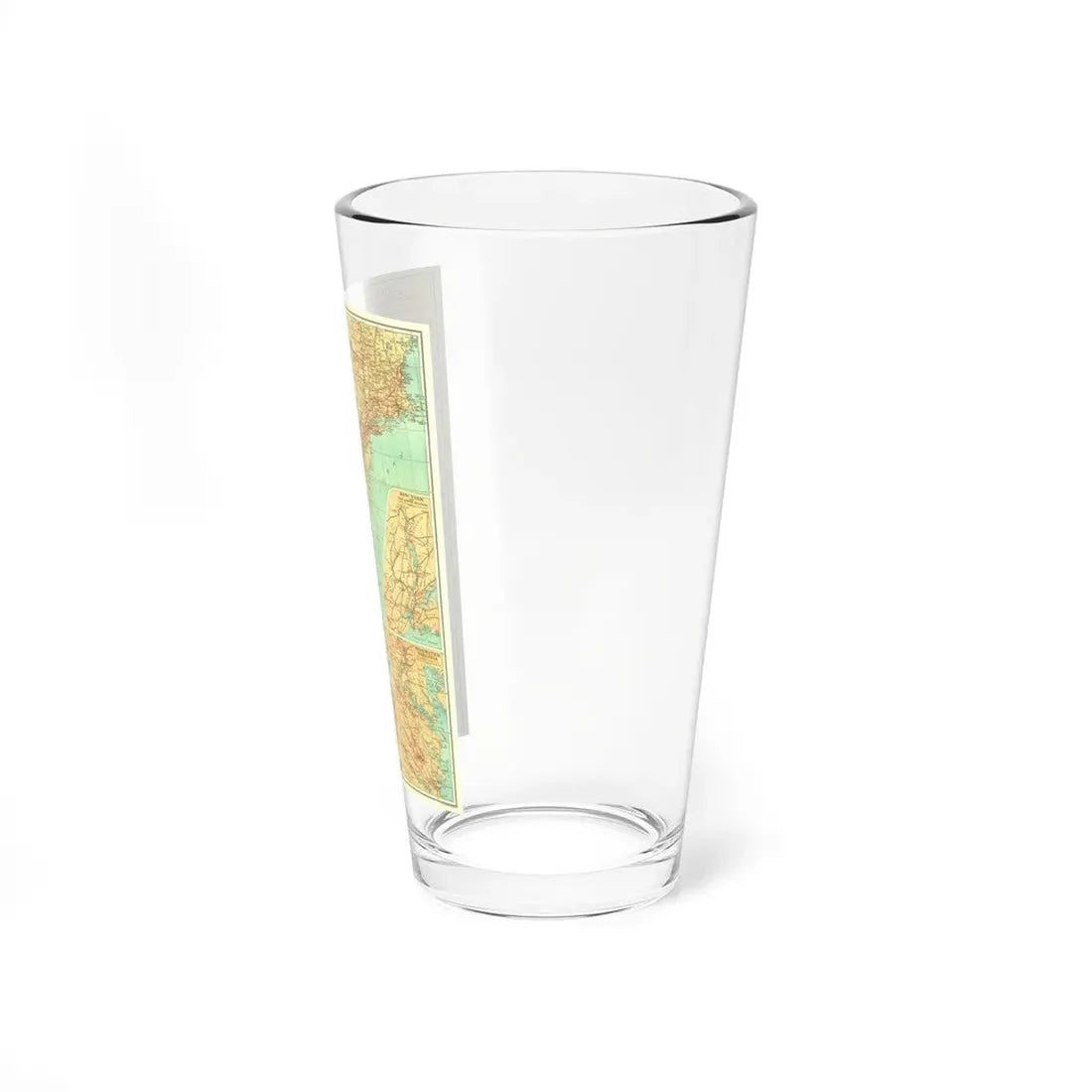 USA - Travels of George Washington (1932) (Map) Pint Glass 16oz - Go Mug Yourself