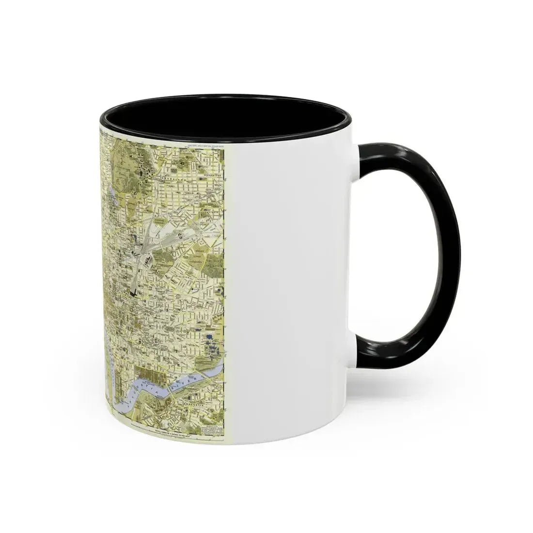 USA - Washington, Central (1948) (Map) Accent Coffee Mug - Go Mug Yourself