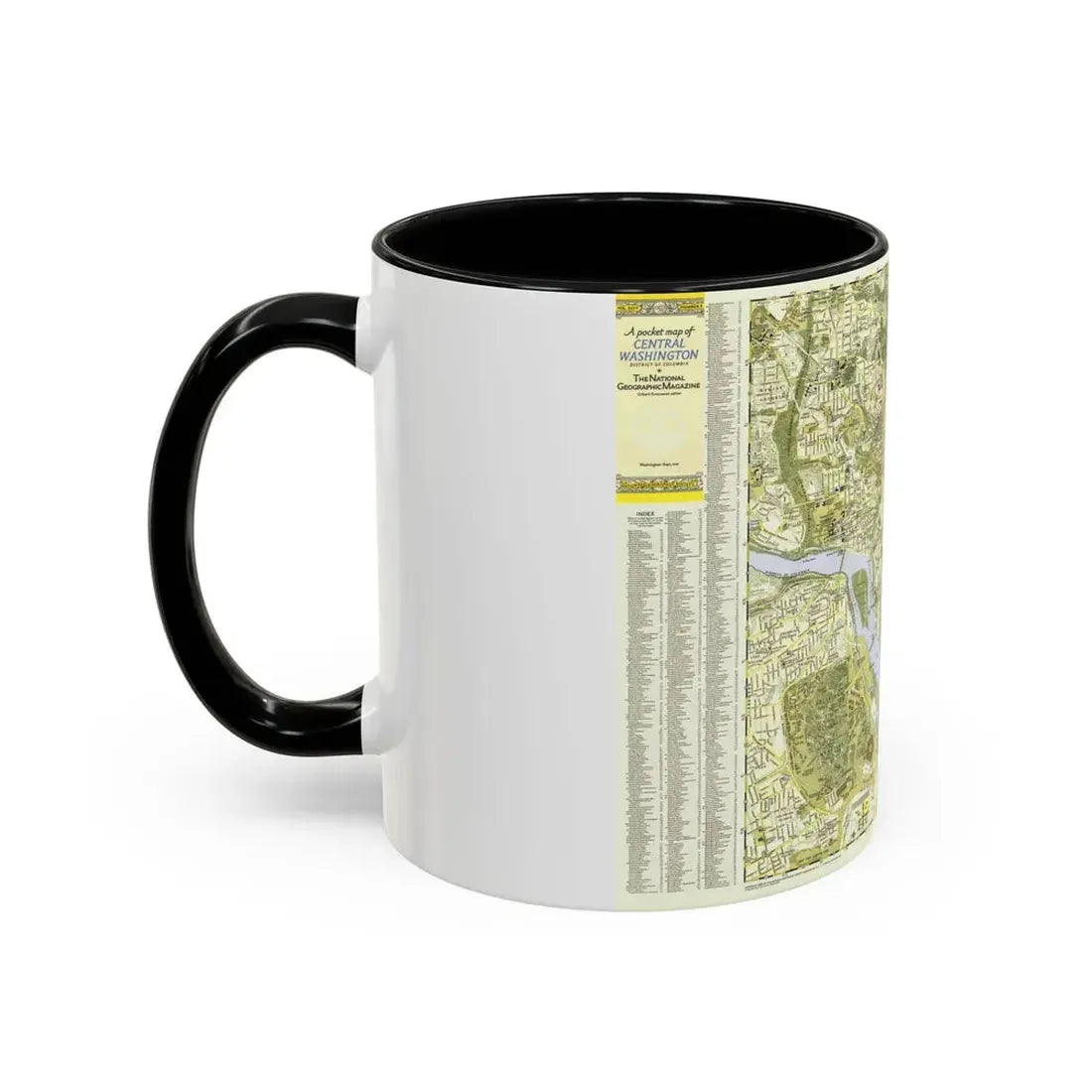 USA - Washington, Central (1948) (Map) Accent Coffee Mug - Go Mug Yourself