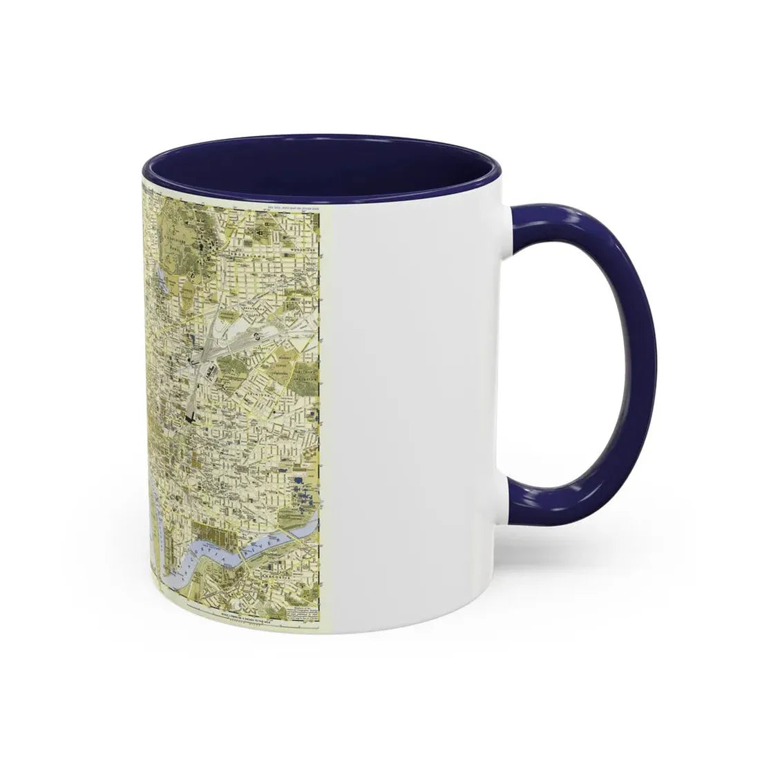 USA - Washington, Central (1948) (Map) Accent Coffee Mug - Go Mug Yourself